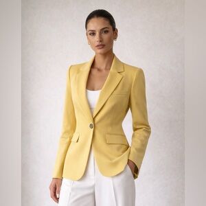 BAR III Mustard Yellow Single Button Blazer NWOT Size 10